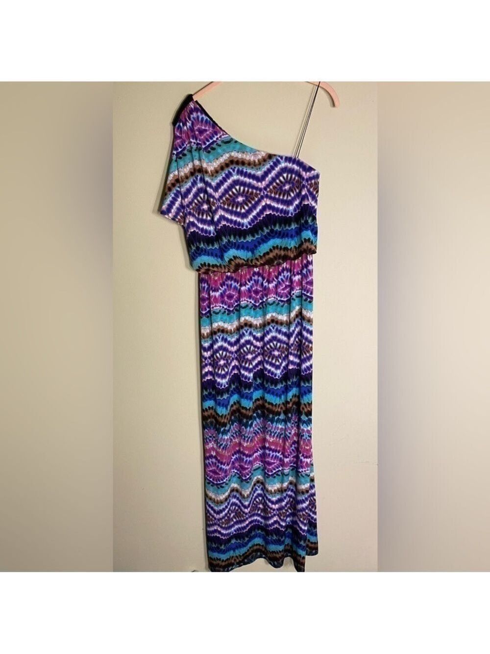 London Times One Sleeve Maxi Dress 10